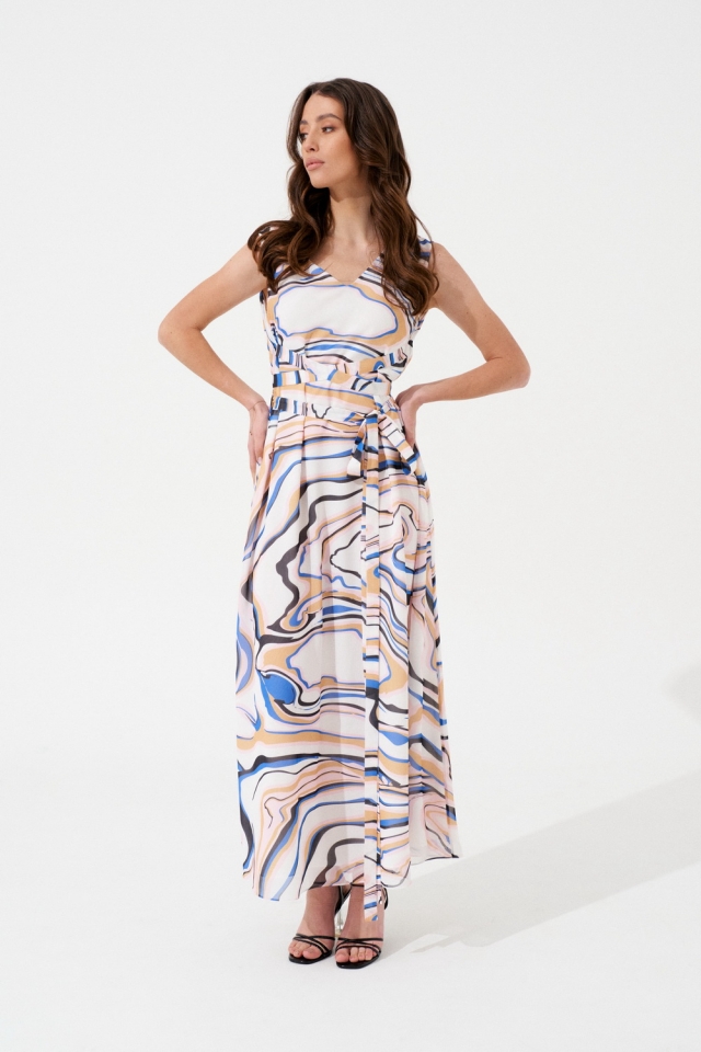  Платье Ari  из шифона с принтом Геометрия арт: 1.2022 A2